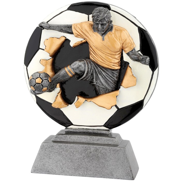 MINI XPLODE FOOTBALL TROPHY  - 10CM